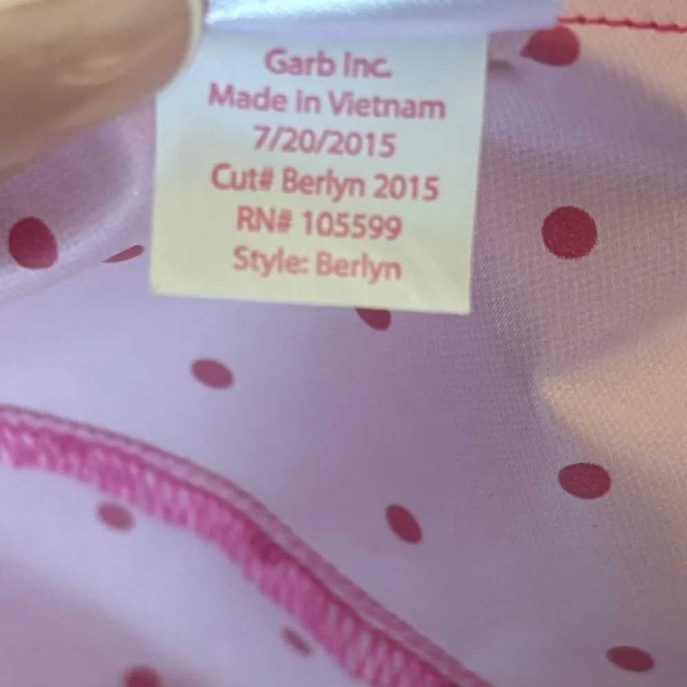 Garb Girls ‘Berlyn’ Pink Golf Active Jacket XL (Tween 11–12) Lightweight Zip-Up